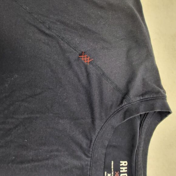 Rhone Size XL Dark Navy Blue Cotton Blend Crewneck Short Sleeve Element Tee - Picture 4 of 5